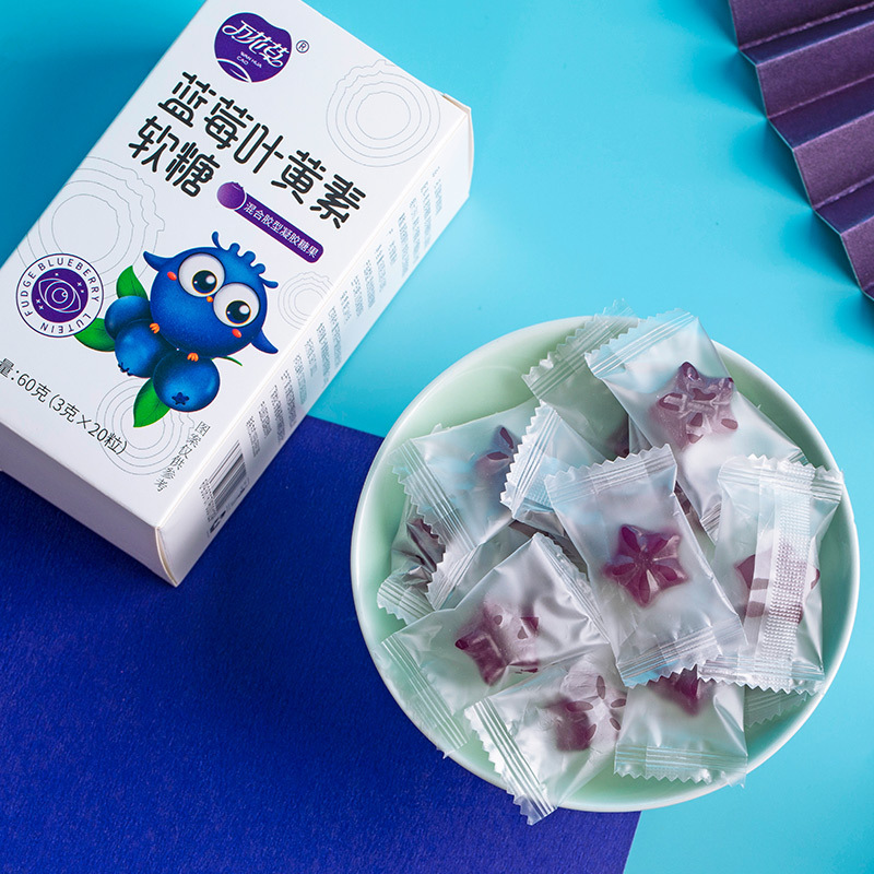 藍莓葉黃素酯軟糖代加工實力廠家提供全方位一站式加工服務