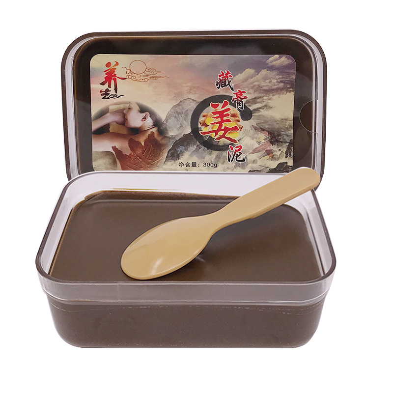 姜泥藏膏 泥灸膏 泥膜美容院熱敷全身通用500克.jpg