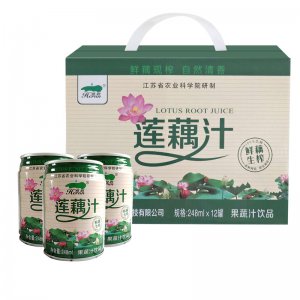 荷潤蓮藕汁248mlx12罐禮盒裝貼牌OEM/ODM