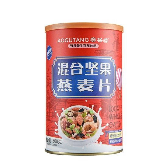 鐵罐混合堅果燕麥片OEM/ODM定制代加工