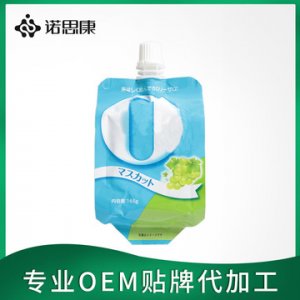 日本0糖0脂0卡奇亞籽蒟蒻巨峰葡萄吸吸果凍oem代加工OEM代加工