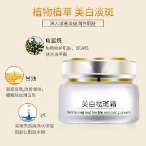 國妝特證御雪美白祛斑霜貼牌定制代加工