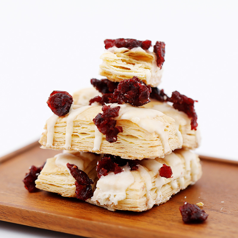 蔓越莓味草莓味檸檬味椰蓉味松塔曲奇餅干OEM/ODM定制代加工