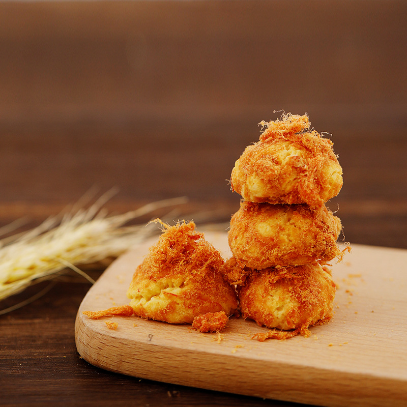 肉松味酥脆純手工220g毛蛋酥曲奇餅干可定制OEM代加工