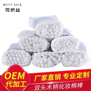 木柄衛生棉棒貼牌OEM/ODM