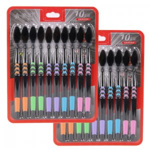 家庭套裝軟毛竹炭牙刷可OEM/ODM代工