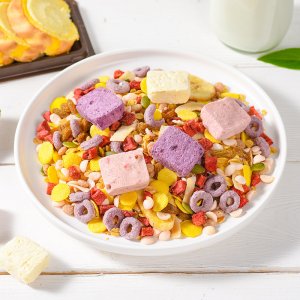 營養沖泡干吃酸奶草莓果粒麥片OEM代加工