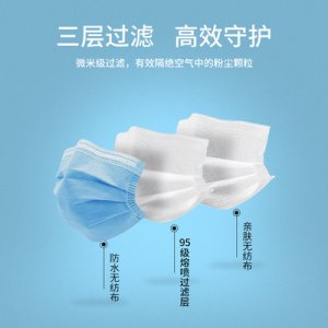 熔噴布一次性使用口罩OEM/ODM定制代加工
