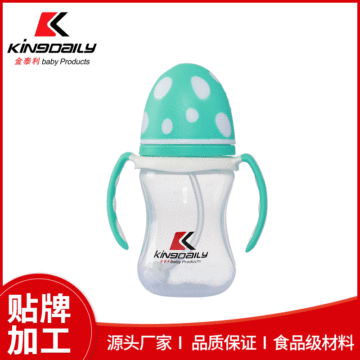 寬口小蘑菇蓋嬰兒奶瓶貼牌定制代加工