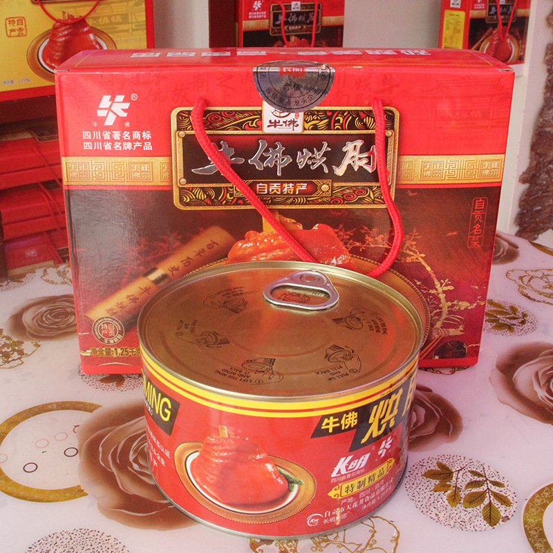 豬肘子熟食罐頭1250g可OEM/ODM代工