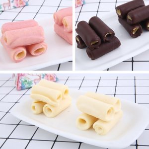 蛋糕卷牛奶巧克力草莓味西式糕點貼牌OEM/ODM
