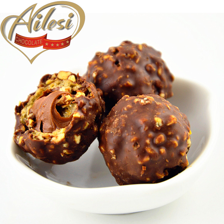 方形8粒花生夾心巧克力OEM/ODM定制代加工