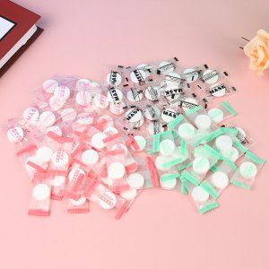 四色混裝一次性糖果無紡布壓縮面膜OEM/ODM