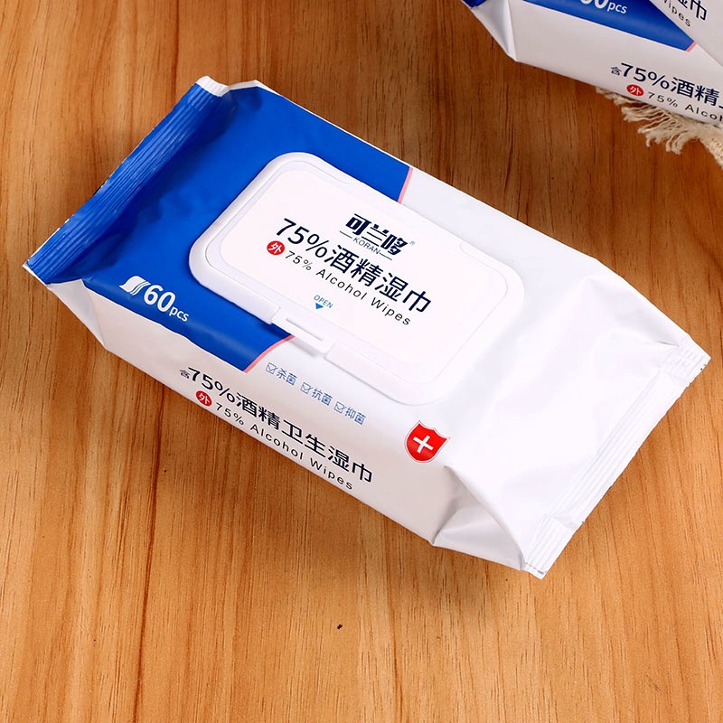可蘭哆75度酒精濕巾60片可OEM/ODM代工