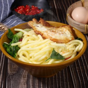 翔旺福 手工濕面200g*10袋整箱蛋蛋面批發車仔面速食方便火鍋面條OEM/ODM定制代加工