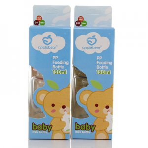 蘋果熊 鈦金玻璃標口奶瓶OEM代加工