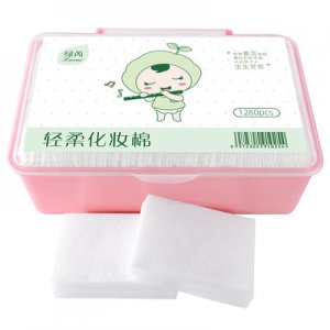 薄款1280片盒裝濕敷拉伸一次性無(wú)紡布化妝棉卸妝上妝用潔面化妝棉OEM代加工
