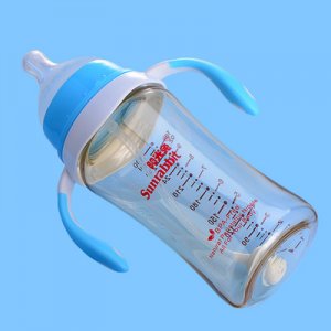 進(jìn)口PPSU嬰兒奶瓶寬口徑防脹氣防摔寶寶奶瓶OEM代加工