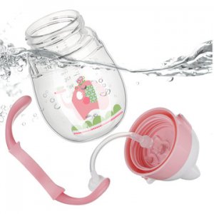 蘇維tritan防漏水杯寶寶吸管貓頭杯卡通兒童訓練杯小孩學飲杯OEM/ODM定制代加工