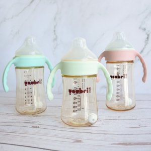 優貝youbei 大寬口徑ppsu奶瓶 仿母乳奶瓶防脹氣防摔寶寶奶瓶貼牌定制代加工