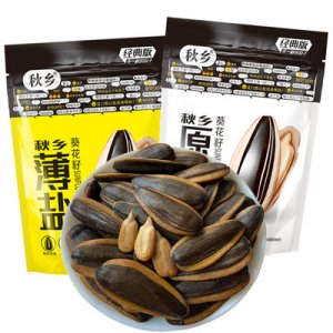 秋鄉(xiāng)焦糖瓜子散裝5斤山核桃味奶油生五香原葵花籽袋裝可OEM/ODM代工