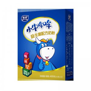 銀橋小牛哞哞中小學生青少年牛奶粉鈣鐵益生菌奶粉400g貼牌定制代加工