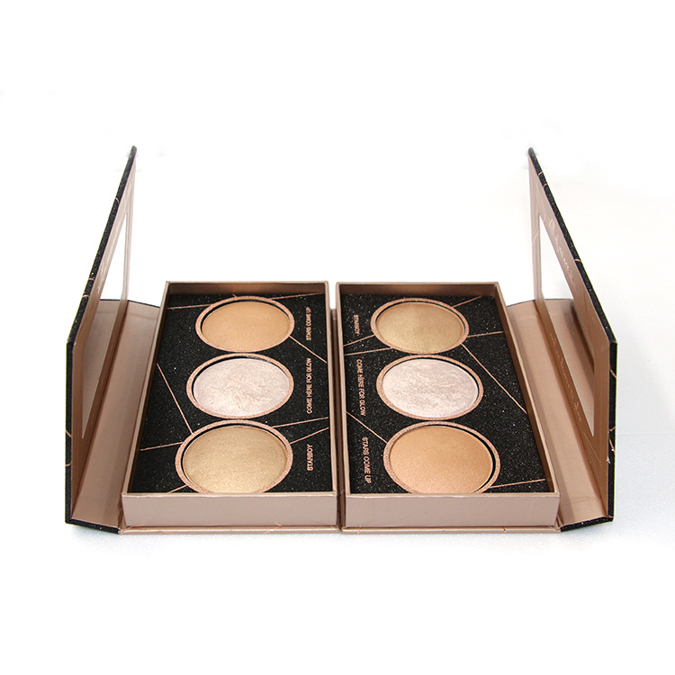 三色高光修容粉貼牌定制代加工