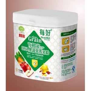 每好500g有機(jī)米生產(chǎn)DHA果蔬營養(yǎng)米粉2段OEM/ODM代加工