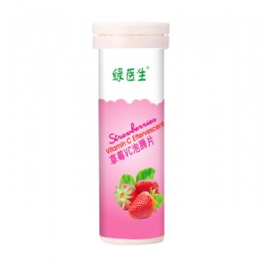 綠醫生草莓VC泡騰片OEM代加工