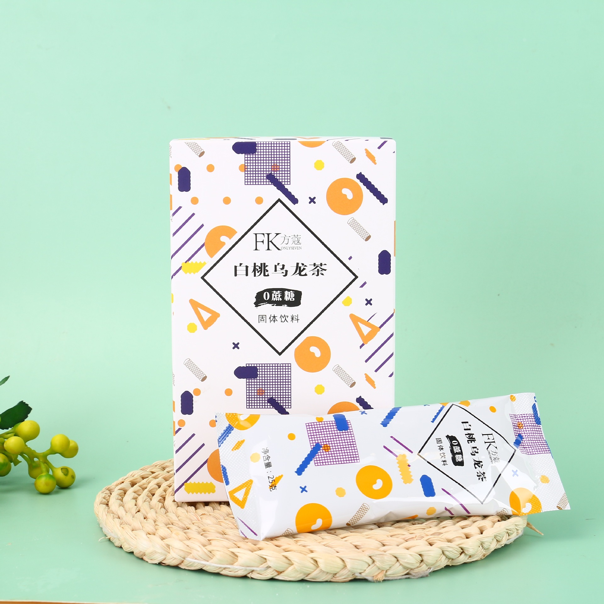 方蔻白桃烏龍茶固體飲料可OEM/ODM代工