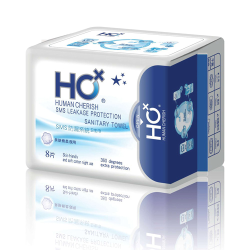 防漏系統夜用衛生巾貼牌OEM/ODM