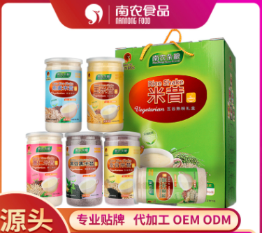 南農不添加蔗糖米昔禮盒6罐裝貼牌定制代加工