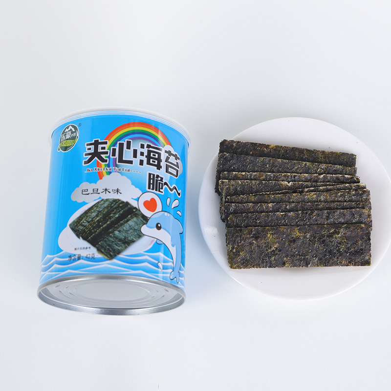 巴旦木味夾心海苔罐裝貼牌OEM/ODM