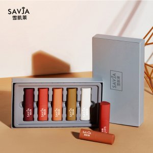 啞光屋面五色口紅套裝貼牌定制代加工