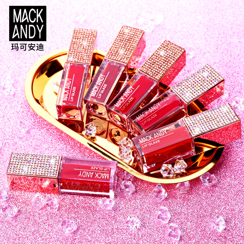 瑪可安迪炫彩寶石霧面絲柔唇釉貼牌定制代加工