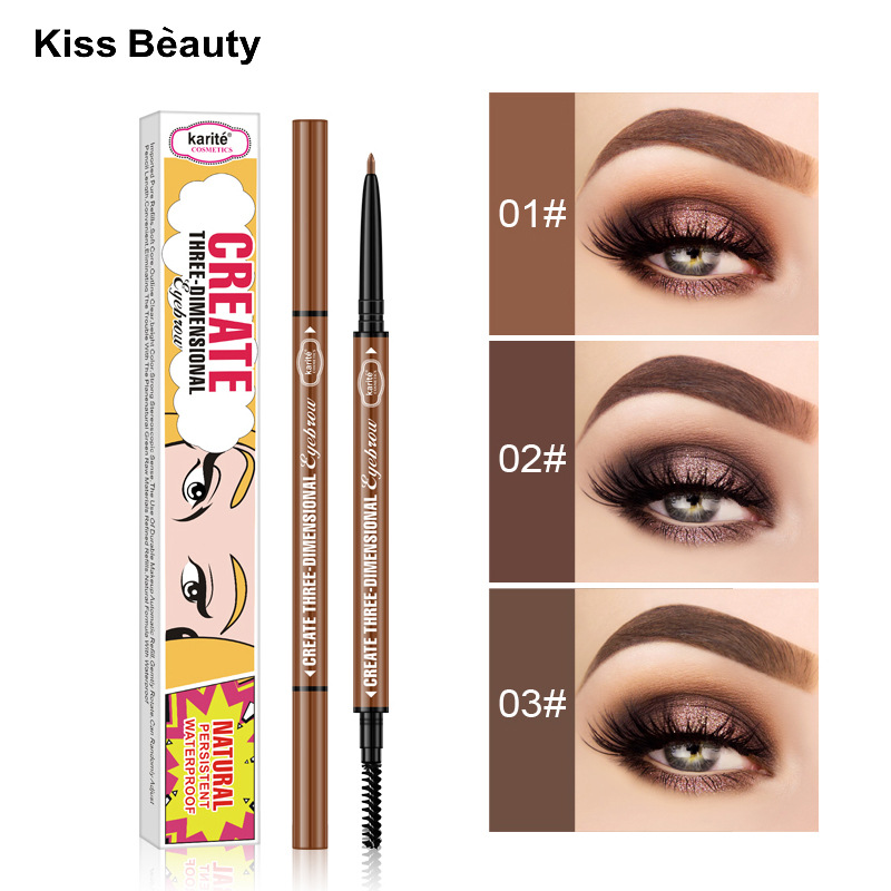 kiss beauty雙頭極細眉筆代加工貼牌OEM/ODM