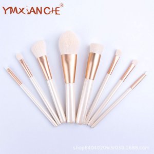 8支白色柄纖維化妝套裝貼牌OEM/ODM