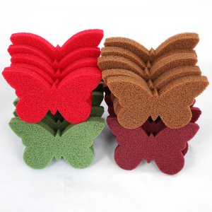 蝴蝶形狀洗臉撲代加工貼牌OEM/ODM