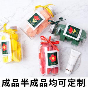 罐裝小房子形粉撲OEM/ODM代加工