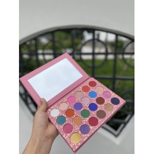 炫彩熒光粉彩妝盤貼牌定制代加工