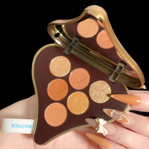 彩妝MAFFICK巧克力六色眼影盤OEM/ODM定制代加工