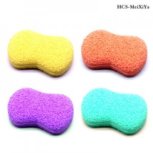 新款骨頭款洗臉撲貼牌OEM/ODM