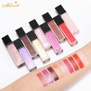 外貿彩妝爆款濕潤珠光金蔥唇彩唇釉貼牌定制代加工