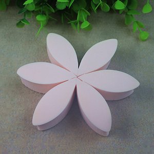 梅花形分體六片小花瓣粉撲OEM代加工