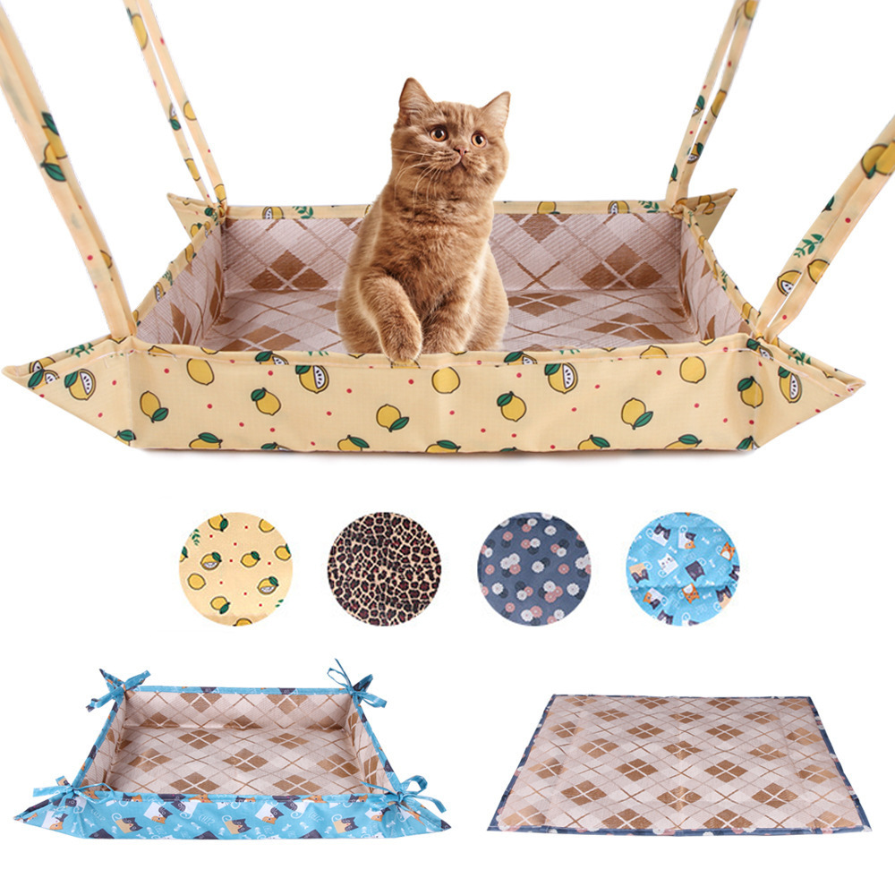 貓吊床 寵物冰絲涼席窩墊貼牌定制代加工