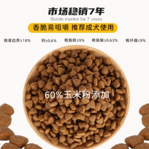 低脂肪成犬散裝狗糧OEM/ODM代加工