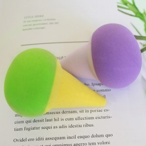 多色冰激淋粉撲美妝工具代加工貼牌OEM/ODM