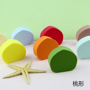 桃心粉撲OEM代加工