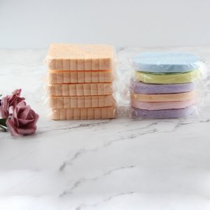 多色仿木漿棉海綿吸水洗臉撲OEM/ODM代加工