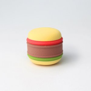 美妝蛋漢堡形雙色混色上妝代加工貼牌OEM/ODM